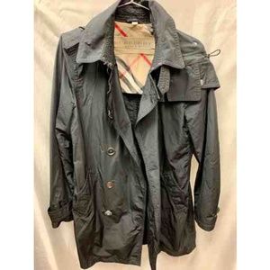 Womens Burberry Brit Trench Coat Black